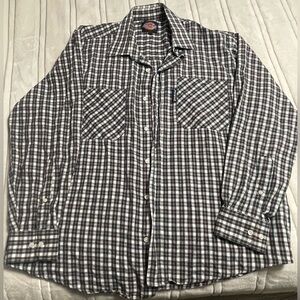 Women’s dickies long sleeve button up size large